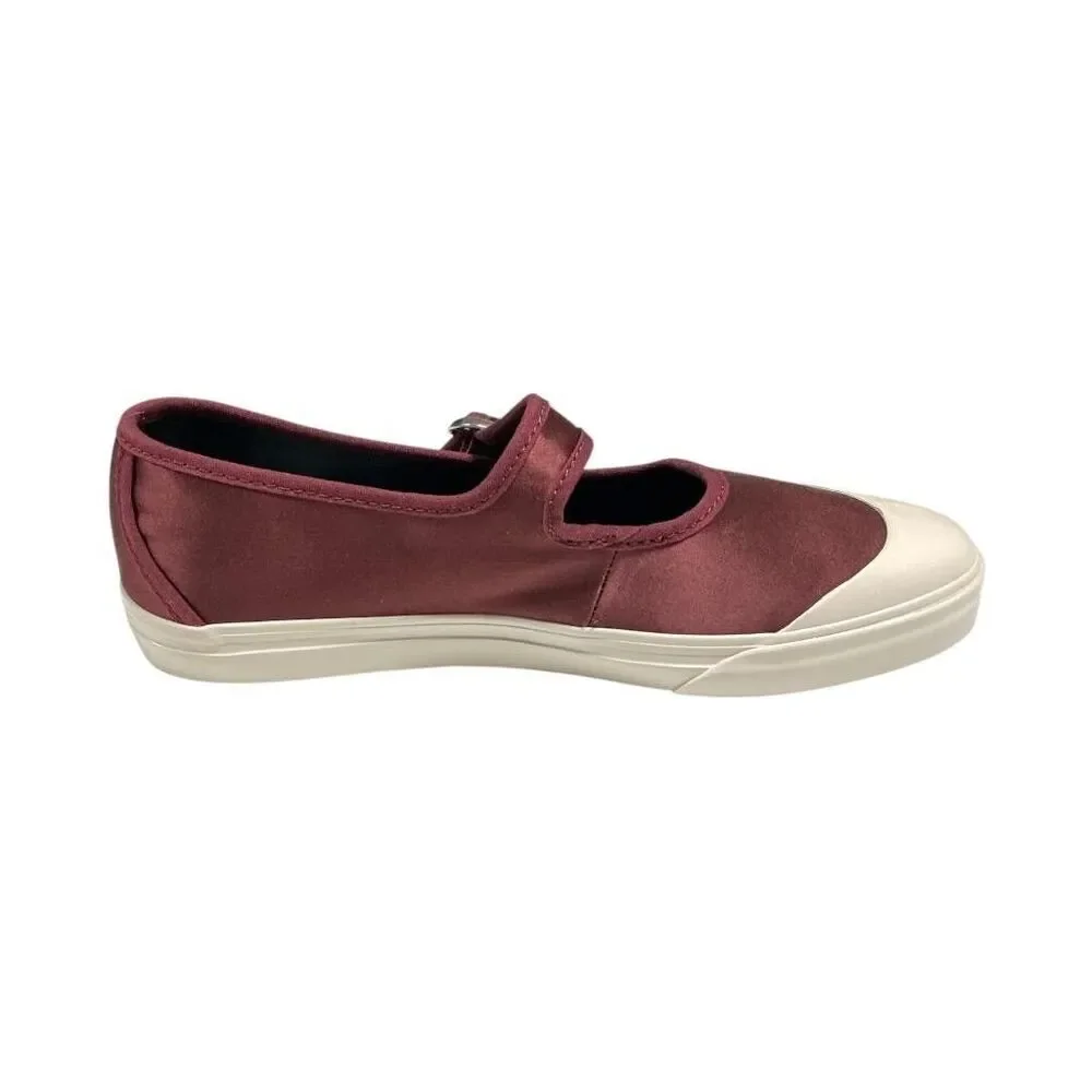 Vans Mary Jane Shoes Womens 8 Brown Satin Premium Low Pro LX Sneakers NEW